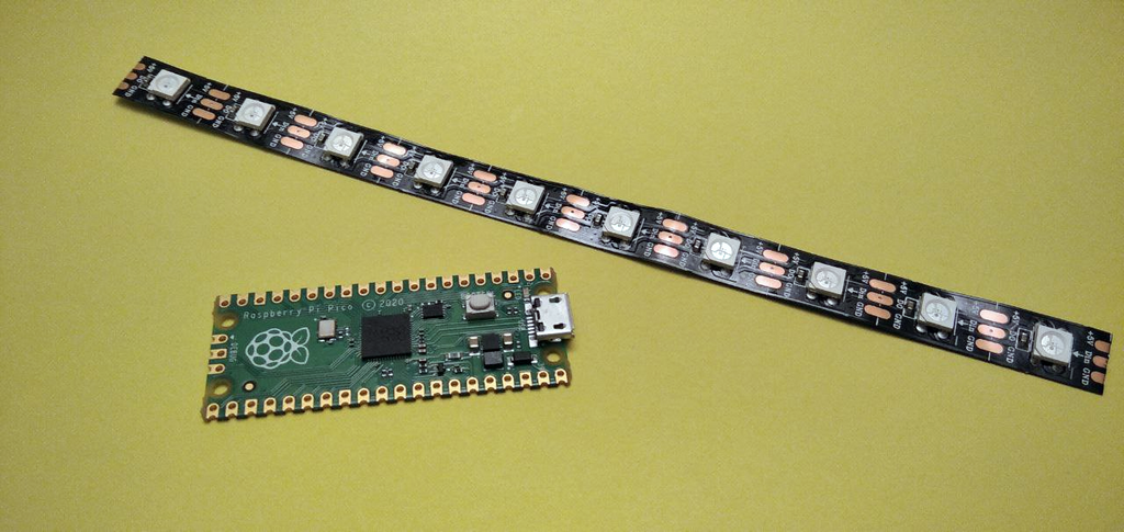 Bau eines Microcontroller-Thermometer mit LED-Streifen Anzeige