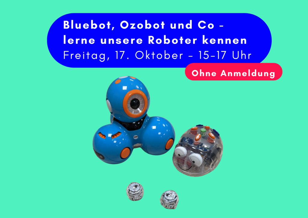Bluebot, Ozobot und Co - lerne unsere Roboter kennen