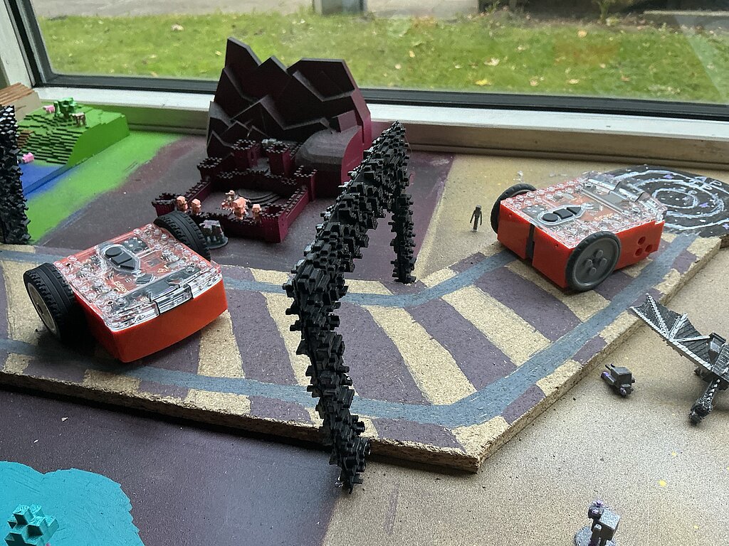 Roboter-Minigolf