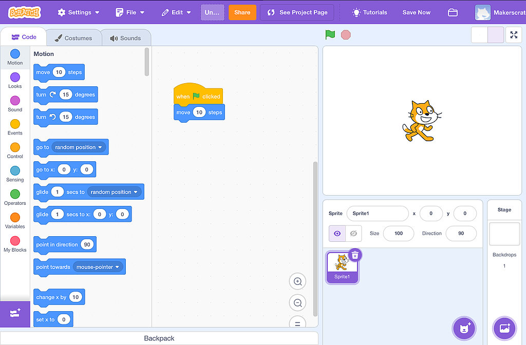 Coding mit Scratch